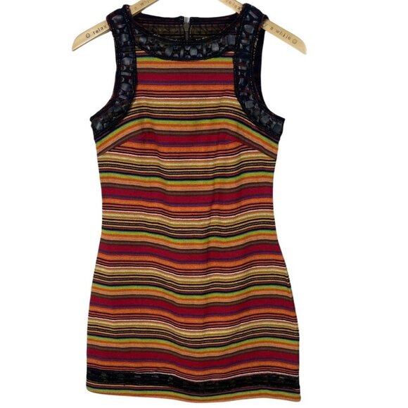 Free People Tapestry Shift Dress‎ Striped PLL Size 0 New Romantics Pretty Liars - Picture 4 of 15